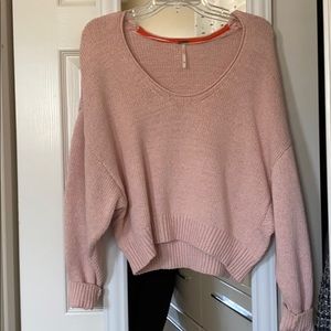 Free People Pink Sweater